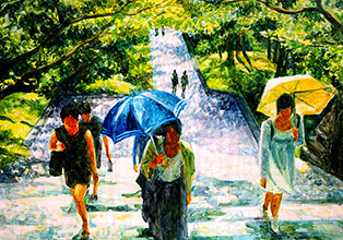 素材の試/戸外の光