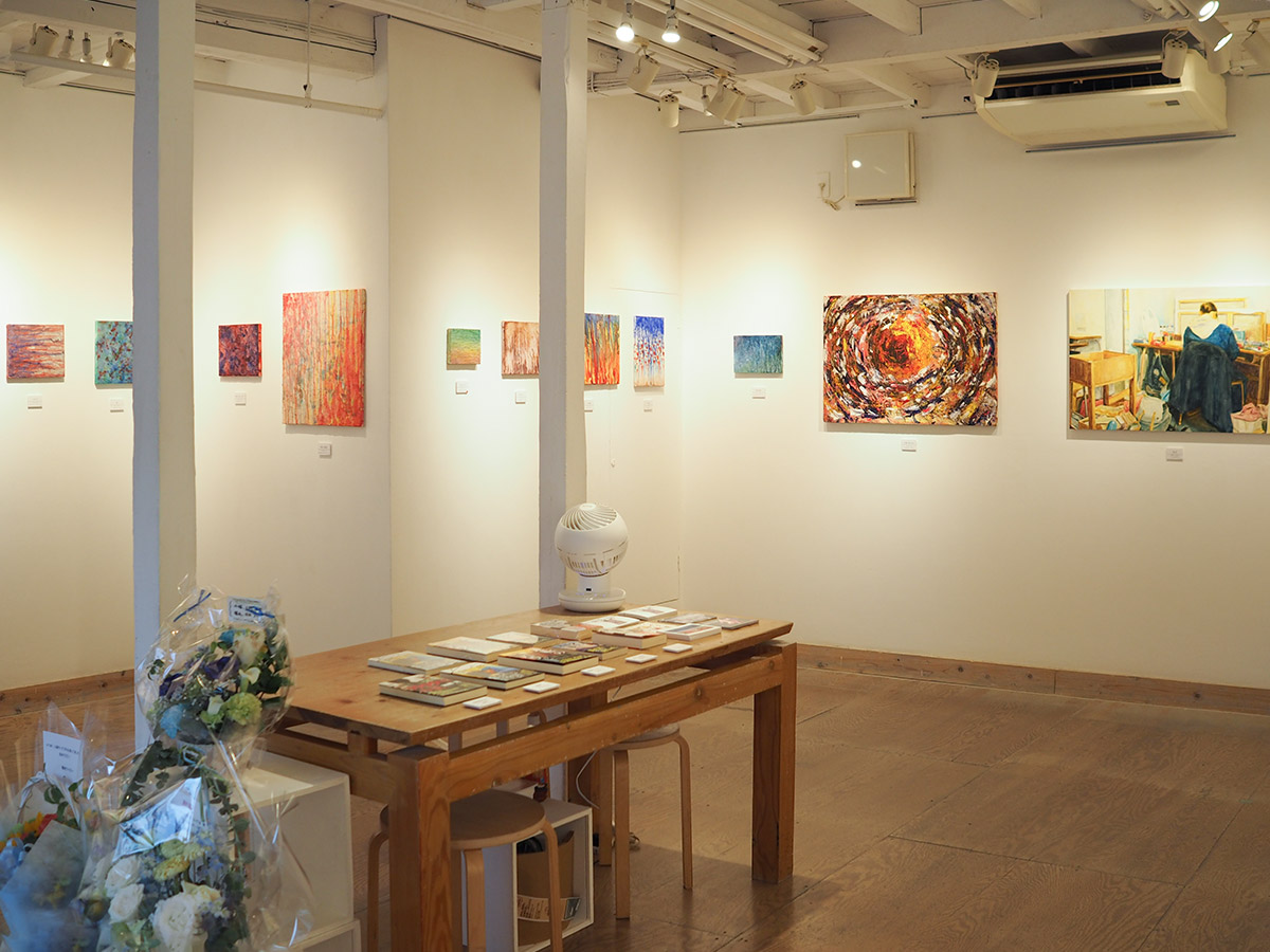 かつての水たまり 屋根のある場所 展示風景